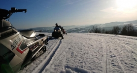 Drugi dzień w Karpatach ze snowcat